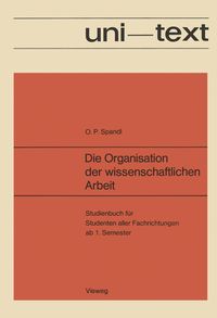 Produktbild: Die Organisation der wissenschaftlichen Arbeit
