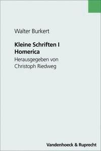 Produktbild: Kleine Schriften, Teil 1: Homerica