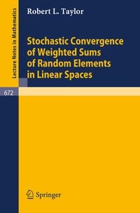Produktbild: Stochastic Convergence of Weighted Sums of Random Elements in Linear Spaces