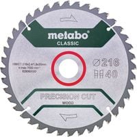 Produktbild: Metabo precision cut wood - classic 628060000 Kreiss&auml;geblatt 216 x 30 x 1.8 mm Z&auml;hneanzahl: 40 1 St.