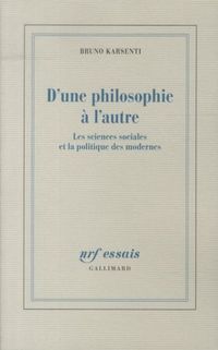 Produktbild: D'une philosophie &agrave; l'autre