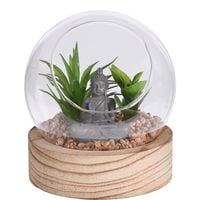Produktbild: HTI-Living DEKO PFLANZE IN GLASKUGEL MIT STEINEN UND BUDDHA