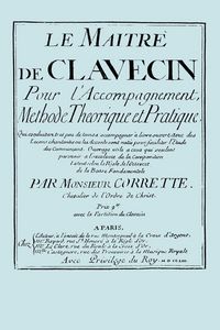 Produktbild: Le Maitre de Clavecin (facsimile 1753 edition)