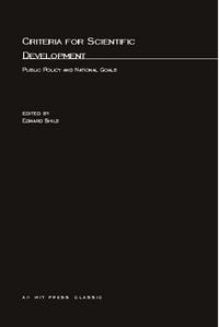 Produktbild: Criteria for Scientific Development: Public Policy and National Goals
