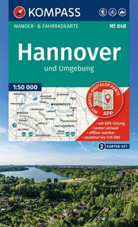 Produktbild: KOMPASS Wanderkarten-Set 848 Hannover und Umgebung (2 Karten) 1:50.000