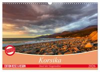 Produktbild: Korsika - Insel der Gegens&auml;tze (Wandkalender 2026 DIN A3 quer), CALVENDO Monatskalender