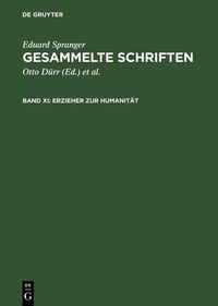 Produktbild: Erzieher zur Humanit&auml;t