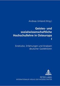 Produktbild: Geistes- und sozialwissenschaftliche Hochschullehre in Osteuropa I