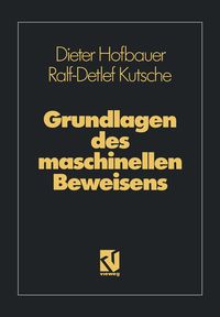 Produktbild: Grundlagen des maschinellen Beweisens