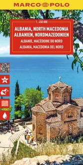 Produktbild: MARCO POLO Reisekarte Albanien, Nordmazedonien 1:450.000