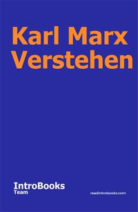 Produktbild: Karl Marx Verstehen