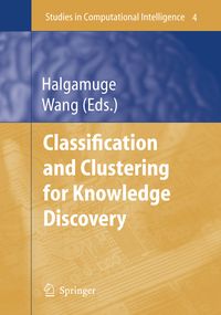 Produktbild: Classification and Clustering for Knowledge Discovery