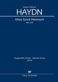 Produktbild: Missa Sancti Hieronymi (Klavierauszug)