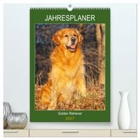 Produktbild: Jahresplaner Golden Retriever (hochwertiger Premium Wandkalender 2027 DIN A2 hoch), Kunstdruck in Hochglanz