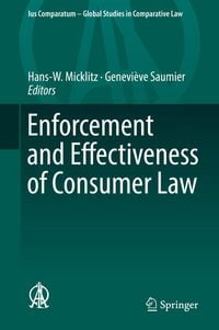 Produktbild: Enforcement and Effectiveness of Consumer Law