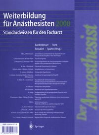 Produktbild: Weiterbildung f&uuml;r An&auml;sthesisten 2000