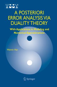 Produktbild: A Posteriori Error Analysis Via Duality Theory