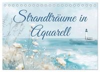 Produktbild: Strandtr&auml;ume in Aquarell (Tischkalender 2026 DIN A5 quer), CALVENDO Monatskalender