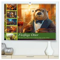 Produktbild: Flei&szlig;ige Otter - Wer h&auml;tte nicht gerne einen niedlichen Otter auf der Arbeit (hochwertiger Premium Wandkalender 2027 DIN A2 quer), Kunstdruck in Hochglanz