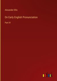 Produktbild: On Early English Pronunciation