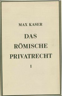 Produktbild: Das r&ouml;mische Privatrecht. Abschn.1