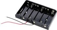 Produktbild: Takachi MP36 Batteriehalter 6x Mignon (AA) Kabel (L x B x H) 91 x 56 x 16mm