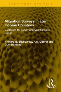 Produktbild: Migration Surveys in Low Income Countries