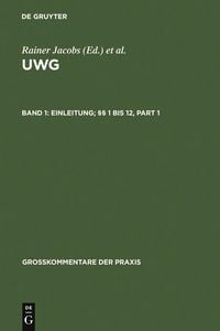 Produktbild: Einleitung; &sect;&sect; 1 bis 12