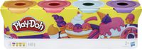 Hasbro - Play-Doh 4er Pack SWEET orange, pink, hellblau und lila 