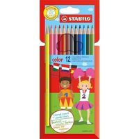 Produktbild: STABILO Buntstift color - 12er Pack - mit 12 verschiedenen Farben inklusive 2 Neonfarben