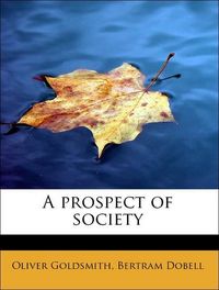 Produktbild: Goldsmith, O: Prospect of society