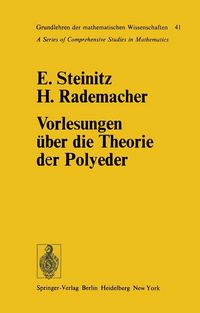 Produktbild: Vorlesungen &uuml;ber die Theorie der Polyeder