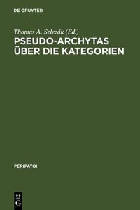 Produktbild: Pseudo-Archytas &uuml;ber die Kategorien
