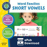Produktbild: Word Families - Short Vowels Gr. PK-2
