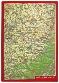 Produktbild: Reliefpostkarte Pf&auml;lzer Wald