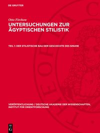 Produktbild: Der stilistische Bau der Geschichte des Sinuhe