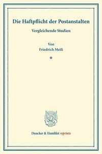 Produktbild: Die Haftpflicht der Postanstalten.