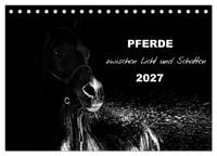 Produktbild: Pferde zwischen Licht und Schatten (Tischkalender 2027 DIN A5 quer), CALVENDO Monatskalender