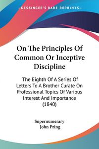 Produktbild: On The Principles Of Common Or Inceptive Discipline
