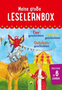 Produktbild: Meine gro&szlig;e Leselernbox: Tiergeschichten, Hexengeschichten, Detektivgeschichten