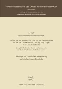 Produktbild: Beitr&auml;ge zur chemischen Verwertung technischer Buten-Gemische