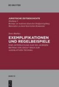 Produktbild: Exemplifikationen und Regelbeispiele