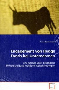 Produktbild: Bostelmann, P: Engagement von Hedge Fonds bei Unternehmen