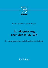 Produktbild: Katalogisierung nach den RAK-WB