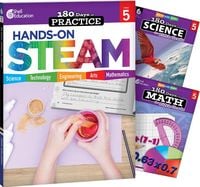 Produktbild: 180 Days(r) Steam, Science, & Math Grade 5: 3-Book Set