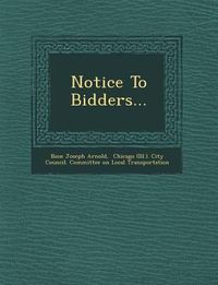 Produktbild: Notice to Bidders...