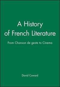 Produktbild: A History of French Literature