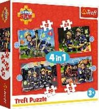 Produktbild: 4 in 1 Puzzle - Feuerwehrmann Sam