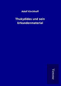 Produktbild: Thukydides und sein Urkundenmaterial