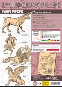 Produktbild: Laubs&auml;gevorlage Fabelwesen